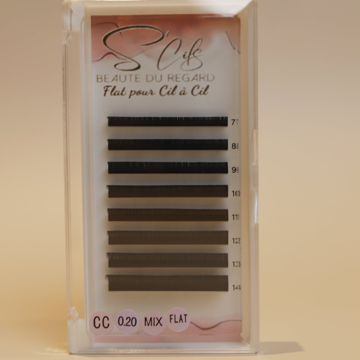 Extensions de cils Flat - Mix CC 0.20 (S'Cils)