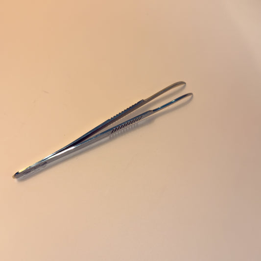 Pince professionnelle pour extensions de cils - pointe courbée