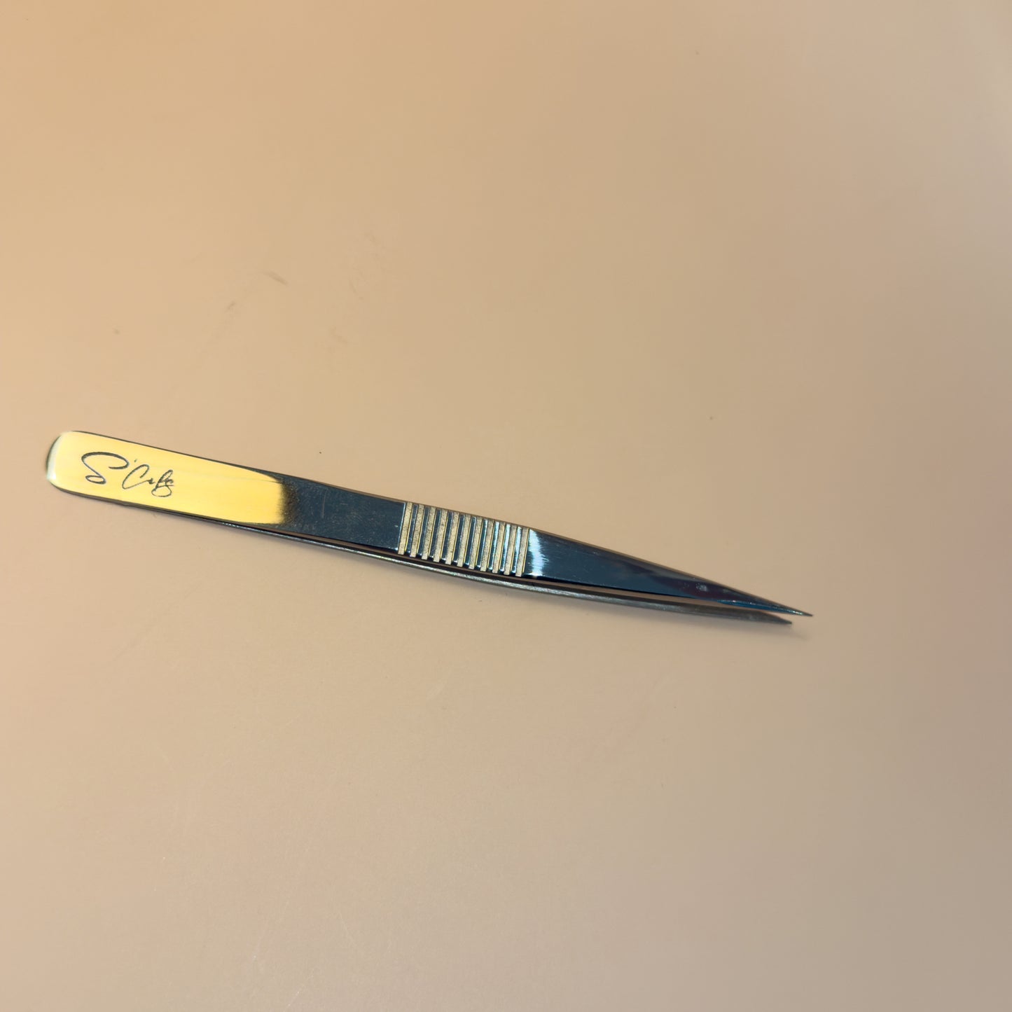 pince professionnelle extensions de cils ( pointe droite) précision